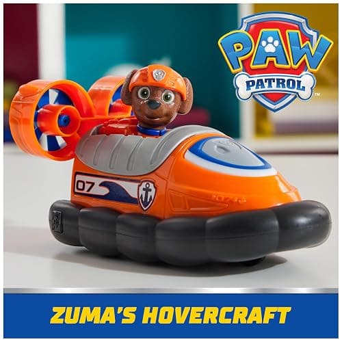 Paw Patrol, Zuma’s Hovercraft, Toy Vehicle with Collectible Action Figure, Sustainably Minded Kids Toys for Boys & Girls Ages 3 and Up thumbnail 3