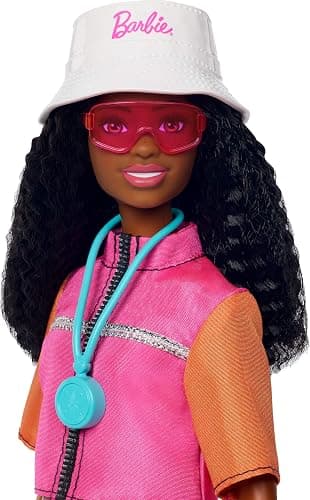 ​Barbie “Brooklyn” Outdoor Adventures Fashion Doll Wearing Adventure Outfit, with 10+ Camping-Themed Accessories Including Pet Puppy thumbnail 4