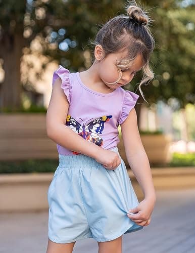 Zaclotre Girls Athletic Shorts with Zipper Pockets 2 in 1 Kid Workout Running Volleyball Soccer Shorts with Liner thumbnail 8