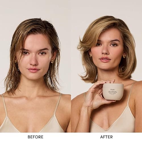 OUAI Fine to Medium Hair Treatment Mask - Lightweight Deep Conditioning Hair Mask with Shea Butter, Keratin & Panthenol - Helps Hydrate, Fight Frizz, Strengthen & Repair Damage (3.4 oz) thumbnail 3