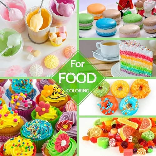 Food Colouring - 12 Colour Liquid Concentrated Icing Food Colouring Set | for Baking, Airbrush, Cake Decorating - Vibrant Food Colour Dye for Fondant, Soap Making Supplies Kit, DIY Crafts - 6ml Each thumbnail 3