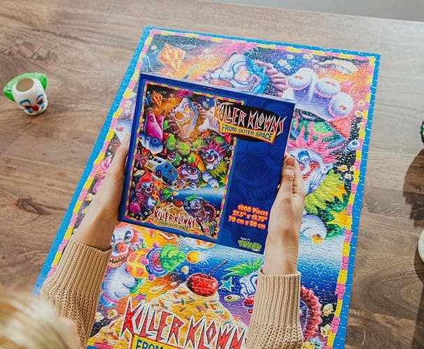 Killer Klowns from Outer Space Illustrated Kollage 1000-Piece Jigsaw Puzzle | Fun Brain Teaser, Toys & Games | 28 x 20 Inches thumbnail 7