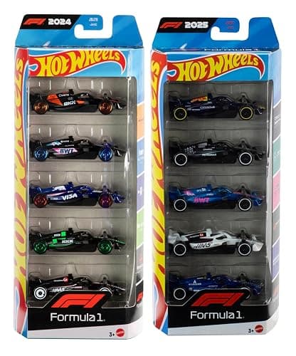 Hot Wheels Formula 1 Die-Cast Cars Bundle of 2 x 5-Pack | F1 2024 and 2025 Teams, Ages 3+ - Image 1