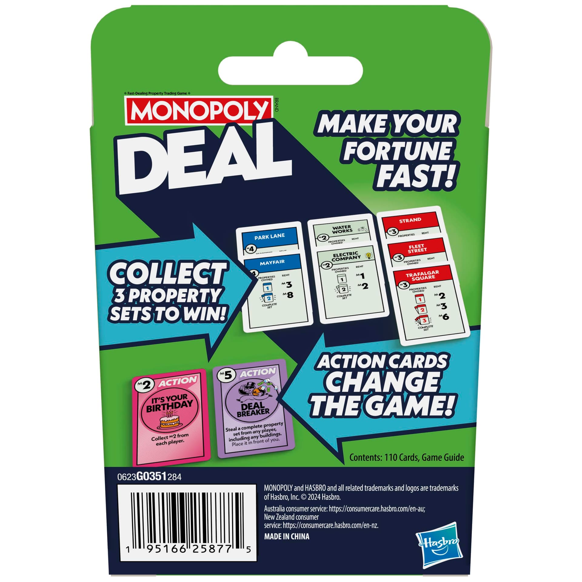 Monopoly Deal Card Game | Quick-Playing Card Game | Fun Games for Families and Kids | Ages 8 and Up | 2 to 5 Players | 15 Mins. | Travel Games s thumbnail 4