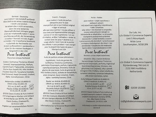 Pure Instinct Roll-On - The Original Pheromone Infused Essential Oil Perfume Cologne - TSA Ready (Crave - Women) thumbnail 8