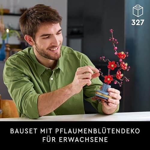 LEGO Botanicals Pflaumenblüte - Pflegeleichte Blumendeko aus der Botanik Kollektion - Kreatives Bauset für Erwachsene - Entspannende Aktivität - Künstliche Pflanze zum Sammeln 10369 thumbnail 4