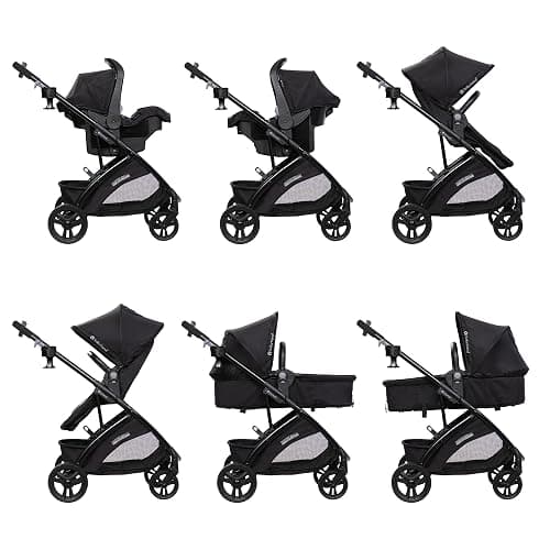Baby Trend Passport® Switch 6-in-1 Modular Stroller Travel System with EZ-Lift™ PLUS Infant Car Seat, Dash Black thumbnail 5