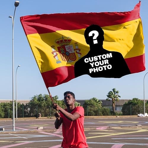 Emoragifou Flagge Selbst Gestalten - Custom Flag 60x90/90x150/120x180 cm - Fügen Sie Fotos und Text hinzu, Personalisierte flagge Banner Wandbehang für Innen- und Außenbereich thumbnail 4