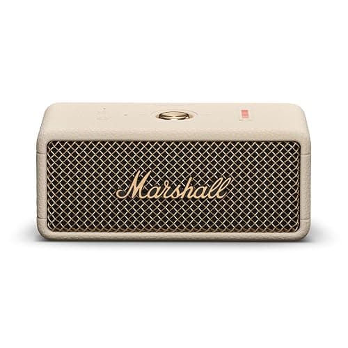 Marshall Emberton III Enceintes Bluetooth Portables, sans Fil, IP67 Résistant à la Poussière et à l'eau, Plus de 32 Heures de Lecture, Charge Rapide - Crème - Image 1