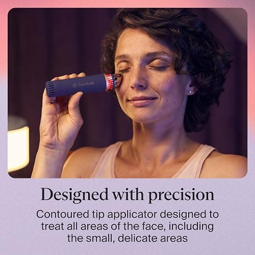 Therabody TheraFace Depuffing Wand – Cold and Heat Skincare Treatment to Depuff and Glow; Beauty Wand, Face Roller and Eye Massager for Eye Puffiness, Dark Circles and Skin Radiance (Indigo) thumbnail 9