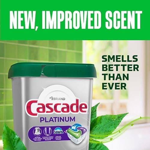 Cascade Platinum Dishwasher Pods, Dishwasher Detergent, Dish Detergent Soap, Fresh, 71 count thumbnail 7