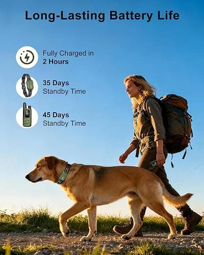 Jugbow Dog Shock Collar - 4500FT Dog Training Collar with Remote, IPX8 Waterproof Electric Dog Collar with 4 Training Modes, Security Lock, Rechargeable eCollar for 10-120lbs Small Medium Large Dogs thumbnail 5