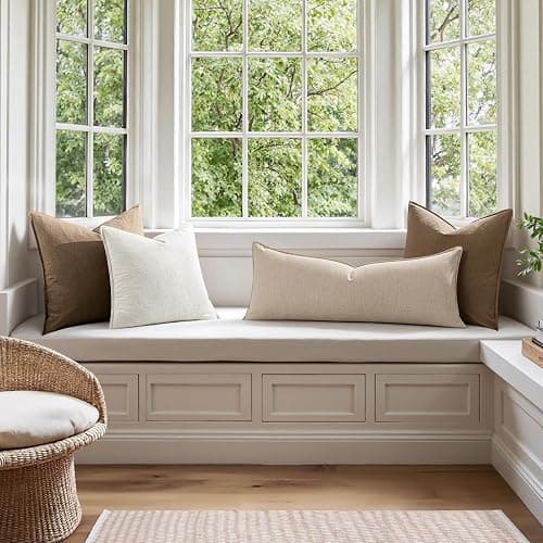 MIULEE Decorative Long Lumbar Throw Pillow Cover for Bed 14x36 Natural Beige Boho Farmhouse Neutral Couch Pillowcase Pack of 1 Accent Modern Sofa Cushion Livingroom Home Decor (Covers Only) thumbnail 5