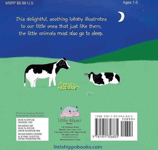 Night, Night to the Animals - Children's Padded Board Book - Bedtime Animals thumbnail 3