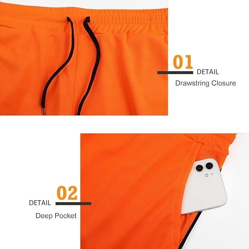 Surenow Mens Running Gym Shorts 3 Inch Breathable Lightweight Athletic Sport Shorts Training Workout Shorts with Pockets thumbnail 4