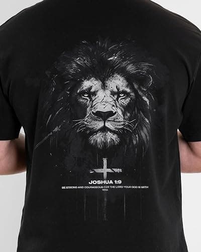 SAVD Christian Oversized T-Shirt for Men – Faith-Based Tee, 100% Cotton, Bible Verse Back Graphic, Bold Christian Design thumbnail 4