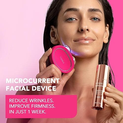 FOREO Bear 2 Advanced Toning Microcurrent Facial Device -Face Sculpting Tool - Firm & Contour - Non-Invasive - Increases Skin Care Absorption - Fuchsia thumbnail 2