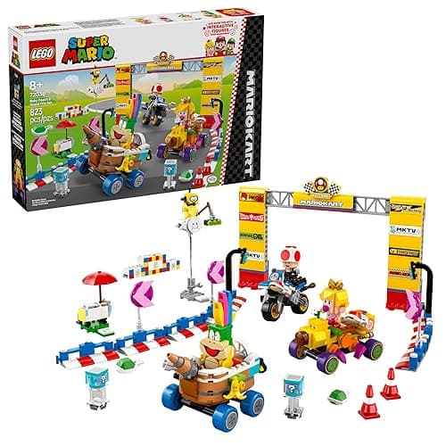LEGO Super Mario: Mario Kart Baby Peach & Grand Prix Set Home Circuit - Nintendo Toy Building Set for Kids, Girls and Boys, Ages 8+ - Collectible Toy - Gift Idea for Birthdays - 72036 - Image 1