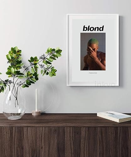 Inkvo Frank Ocean Blond Poster, Album Cover Music Poster, Channel, Blonde, Aesthetic Room Wall Decor, Not Framed, 11 by 17 inches, Premium Silk Art Print by thumbnail 5