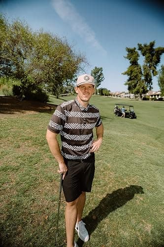 BRIMZ Golf Performance Hat - Tee Holder & Magnetic Ball Marker - Breathable, Sweat & Water Resistant Golfing Snapback Hat - Brimz - Tan thumbnail 9