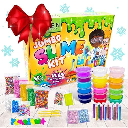 Ultimate Slime Kit for Girls 10-12 | Perfect Toys for Girls 7-12 Years Old | Complete DIY Slime Making Kit for Kids and Boys | Christmas Party Favors - Image 1