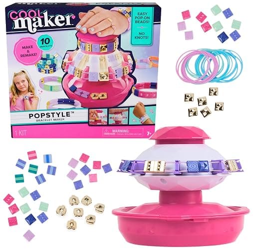 Cool Maker, PopStyle Bracelet Making Kit with 170 Beads, Make & Remake 10 (Packaging May Vary), Arts and Crafts Kids Toys for Ages 7 and up - Image 1