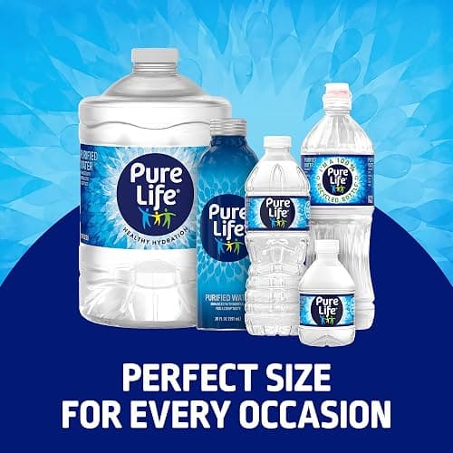 Pure Life Purified Water Bottles, 24 Pack - Still Bottled Water Enhanced with Minerals for a Crisp Taste, Plastic Bottles - 8 Fl Oz thumbnail 6