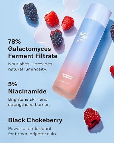 Then I Met You The Giving Essence, Vegan, Cruelty-Free Korean Skincare with 5% Niacinamide, Fermented Galactomyces, Red Algae & Berries for Brightening & Hydration, Suitable for All Skin Types, 5.07oz thumbnail 5
