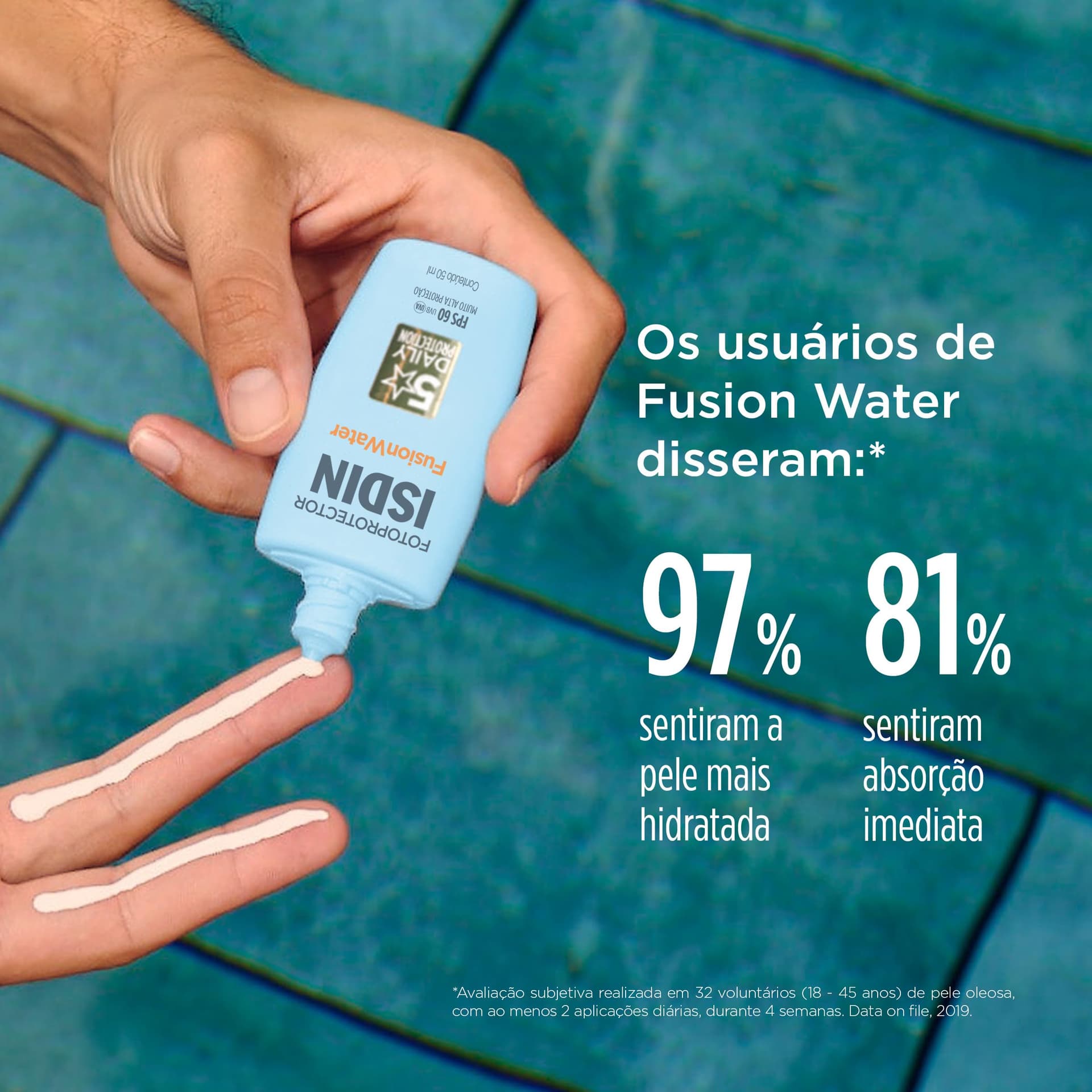 ISDIN Protetor Solar Facial Fusion Water 5 Stars Sem Cor FPS 60-50ml thumbnail 7
