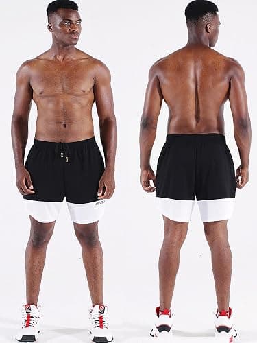 NELEUS Men's 2 in 1 Running Shorts with Liner,Dry Fit Workout Shorts with Pockets thumbnail 5