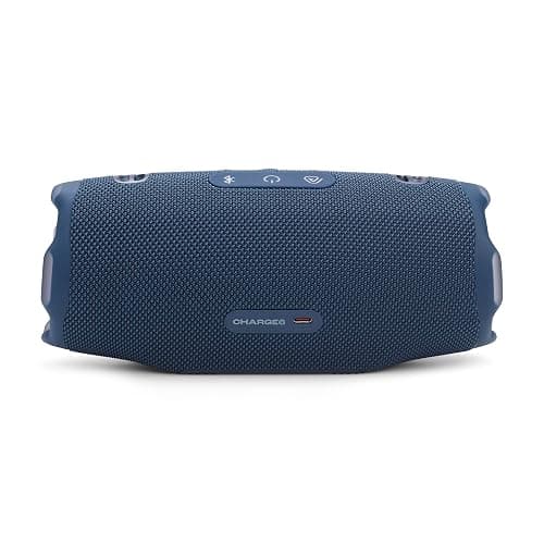 JBL Charge 6 - Portable Waterproof & Drop-Proof Bluetooth Speaker, Bold JBL Pro Sound with AI Sound Boost, 28Hrs of Playtime, Built-in powerbank & Comes with a Sturdy/Removable Carrying Strap (Blue) - Image 1