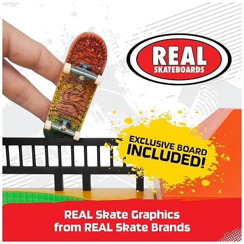 Tech Deck, Quarter Bowl Ruckus X-Connect Park Creator, Customizable and Buildable Ramp Set with Exclusive Fingerboard, Kids Toy for Ages 6 and up thumbnail 3