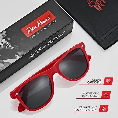 Retro Rewind Polarized Sunglasses for Men and Women - UV Protection Classic Sun Glasses thumbnail 4