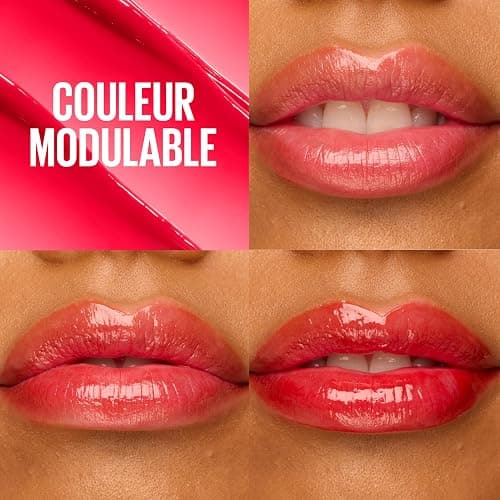 Maybelline New York Lifter Glaze High Shine Lip Oil Balm, Sheer Pink Plumping Gloss with Hyaluronic Acid, Non-Sticky 24HR Hydrating Lip Treatment, Shade: Berry Haze thumbnail 5