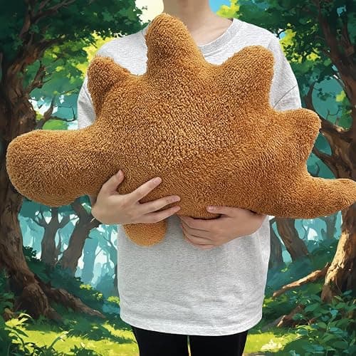 Isaacalyx Dino Nugget Pillow, 24 inch Large Soft Dinosaur Nuggets Pillow for Birthday Gifts, Dinosaur Theme Party Decorations (Stegosaurus,Large) thumbnail 2