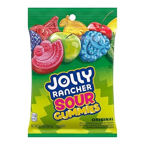 JOLLY RANCHER Sour Gummies Assorted Fruit Flavored Candy Bag, 6.5 oz - Sour Gummies - 6.5 Ounce (Pack of 1) thumbnail 3