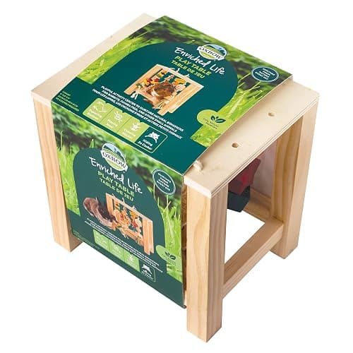 Oxbow Enriched Life Play Table, Rabbit Toys, Guinea Pig Toys, Enrichment for Bunny, Guinea Pig, Hamster, Rabbit, Chinchilla, Rat, Chinchilla Cage Accessories, Small Pet Accessories for Cage thumbnail 6