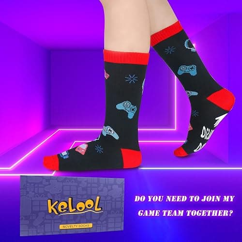 Kelool Do Not Disturb I'm Gaming Socks,Men Gifts for Men Teen Boys Dad Him Son Fathers,Valentines Christmas Stocking Stuffers thumbnail 7