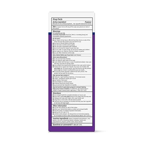 Equate Hair Regrowth Treatment for Women 3 Month Supply USA, 2 Ounces thumbnail 3