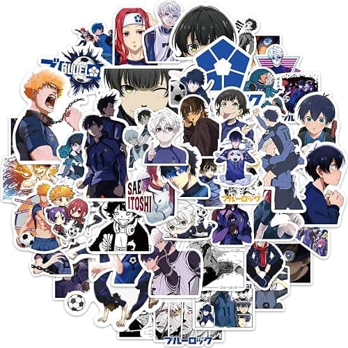 Blue Lock Anime Stickers for Kids,50PCS Cool Cartoon Anime Deals Laptop Water Bottle Bike Skateboard Luggage Computer Phone Case Snowboard Stickers for Kids Teens thumbnail 4