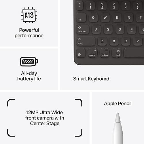 Apple iPad (9th Generation, 10.2-inch, 2021), 64GB, Wi-Fi, Silver (Renewed) thumbnail 5