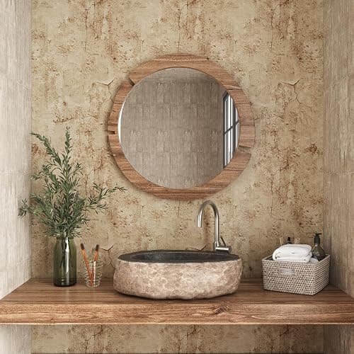 VEELIKE Aged Tan Concrete Wallpaper Peel and Stick Textured Distressed Concrete Look Wallpaper for Bedroom Living Room 15.7''x118'' Removable Waterproof Stone Contact Paper for Accent Wall Countertops thumbnail 5