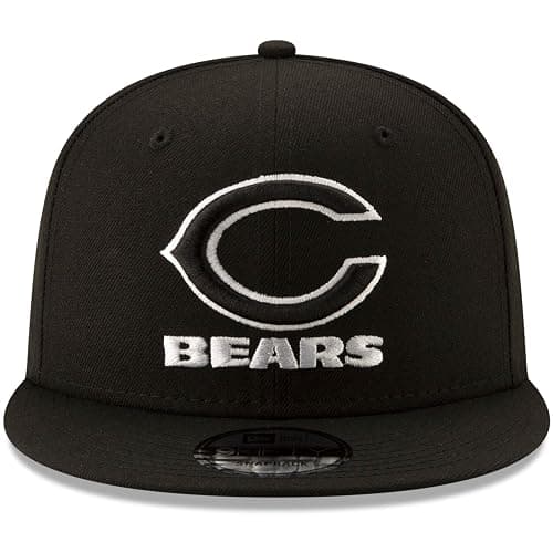 New Era NFL 9FIFTY Black White Adjustable Snapback Hat Cap One Size Fits All thumbnail 2