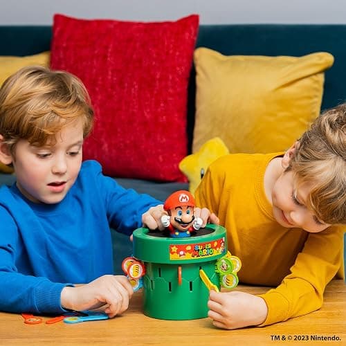 TOMY Pop Up Super Mario Board Game - Family and Preschool Games for Family Game Night - Kids Activities and Super Mario Toys - Girls and Boys Games - 2-4 Players - Ages 4 Years and Up thumbnail 3
