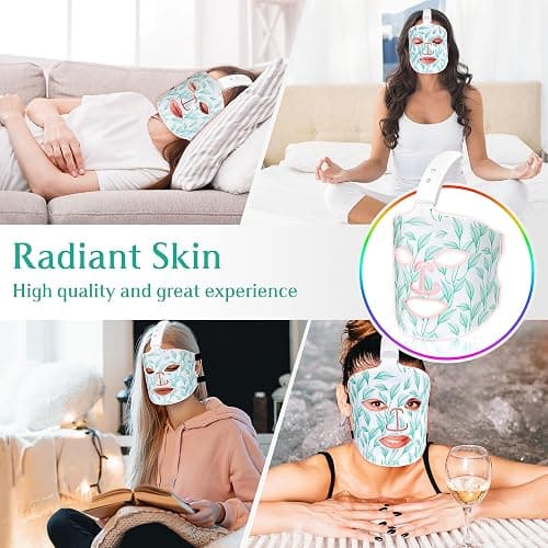 Red Light Therapy for Face, Led Contour Face Mask Light Therapy, 7+1 Color Near-infrared 850 Led Light Mask Portable and Rechargeable, Red Light Therapy At Home and Wireless Led Face Mask[BMask Pro] thumbnail 3