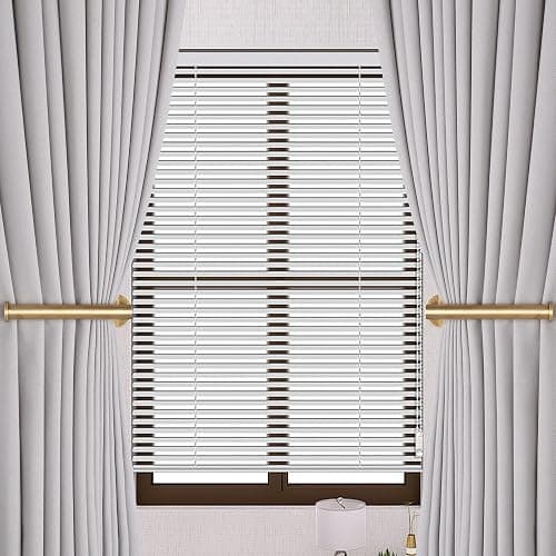 Groleca 2 Pack Adhesive Curtain Holdbacks Curtain Tie Backs Curtain Holdbacks No Drill Curtain Pull Backs Adhesive Curtain Hooks Curtain Holders for Drapes (2, Gold) thumbnail 2
