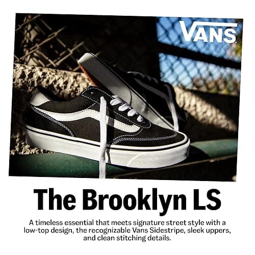 Vans Womens Brooklyn Ls Shoe | Low-top Sneakers for Everyday Wear, Walking, Work & Fashion thumbnail 7