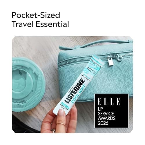 Listerine Alcohol Free Mouthwash Packets, Cool Mint, 0.33 fl. oz, 30 Pack | Oral Rinse in Portable Individual Packets, Kills Bad Breath Germs On-the-Go, Less Intense Taste, Mild Mint, Travel Essentials thumbnail 4