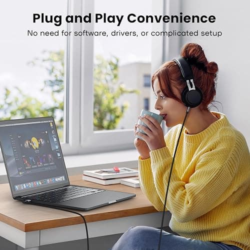Deeyaple USB C to Aux, 4FT/1.2M, Type C to 3.5mm Audio Cable Headphone Jack Cable for Car Mobile Phone, iPhone17 16 15, iPad Pro, Samsung Galaxy S24 S23 S2010, Google Pixel,Oneplus Grey (1) thumbnail 5