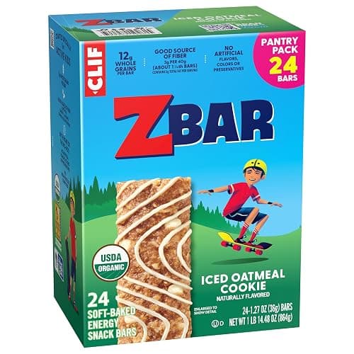 Zbar - Iced Oatmeal Cookie - Soft-Baked Energy Snack Bars - Non-GMO - 12g Whole Grains - USDA Organic Granola Bars (24 Pack) thumbnail 11